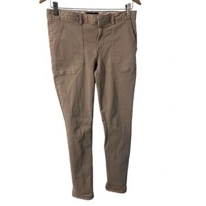 Banana Republic Sloan Pants Size 4L Tapered Casual Stretch Khaki Pants Trousers
